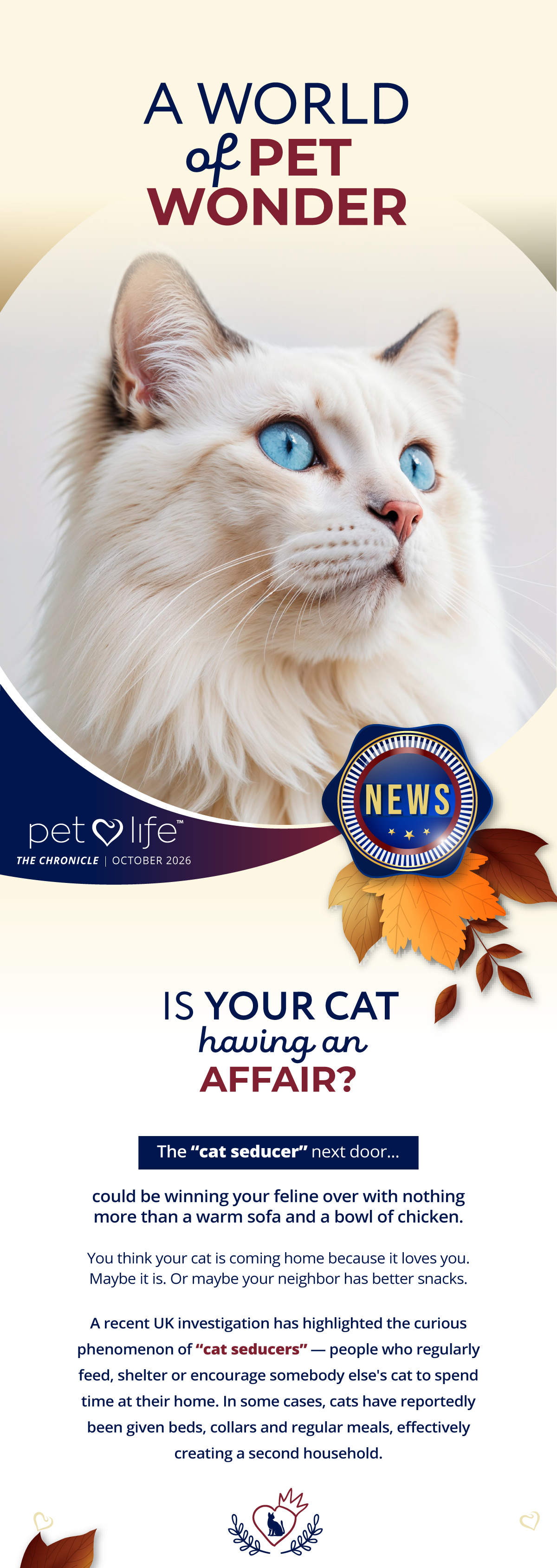 Is your cat having an affair?